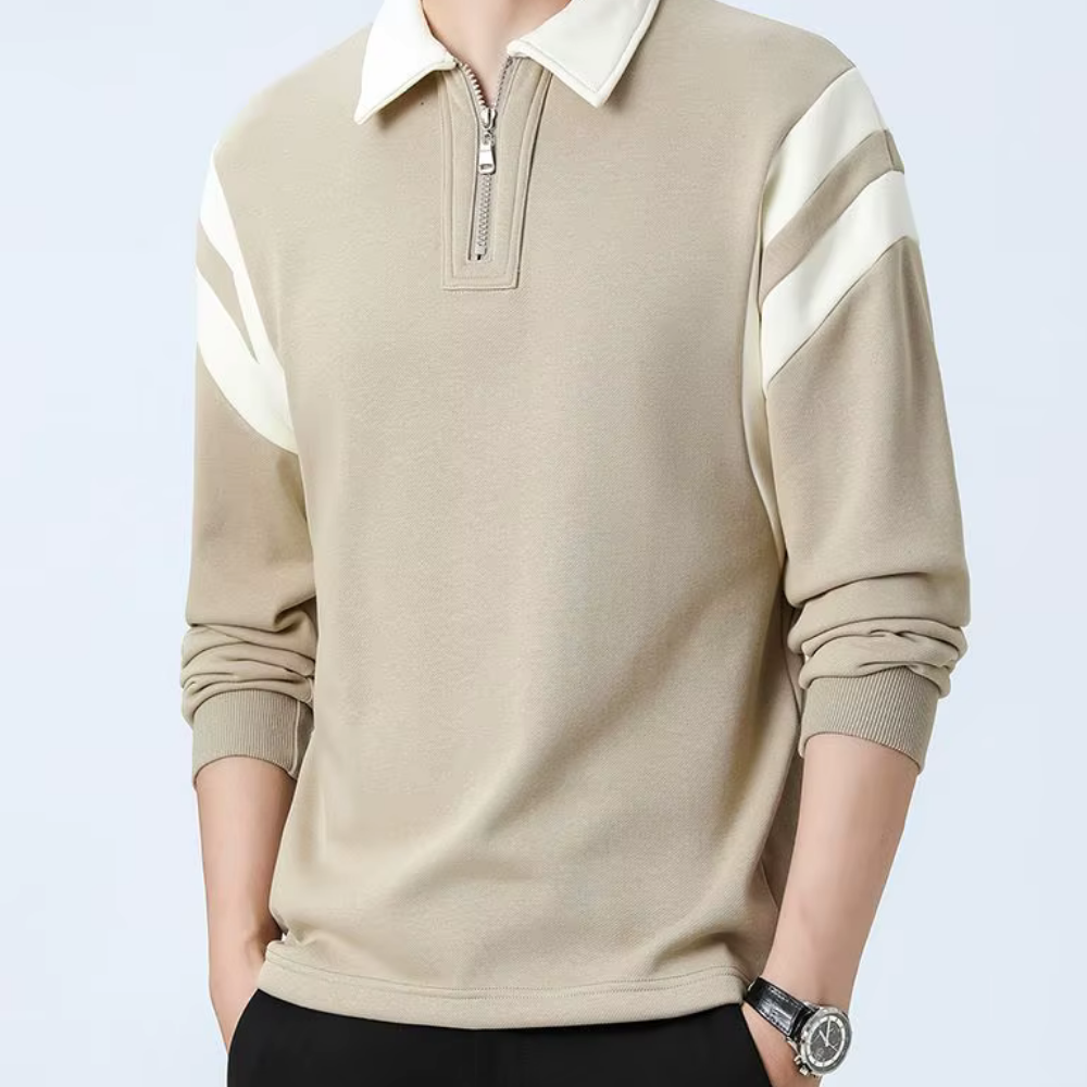 Webster - Polo à manches longues pour homme