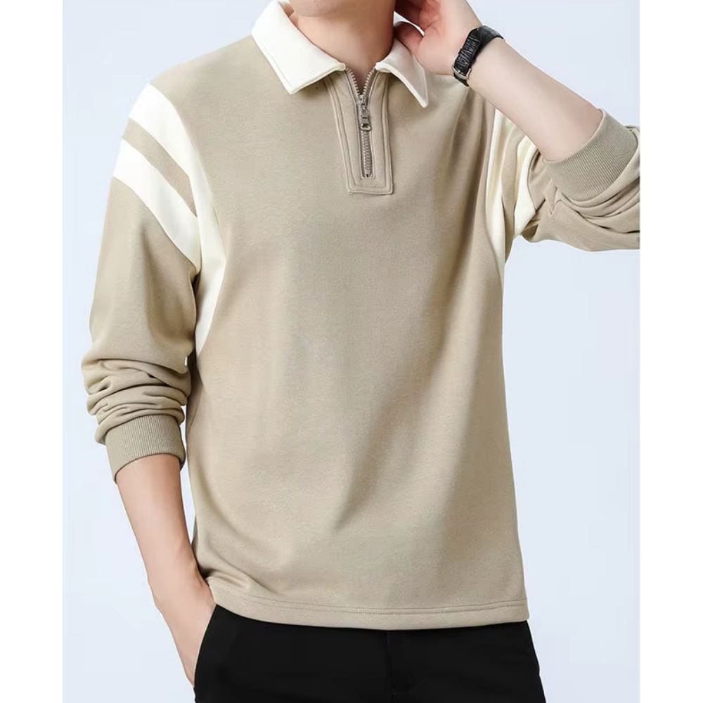 Webster - Polo à manches longues pour homme