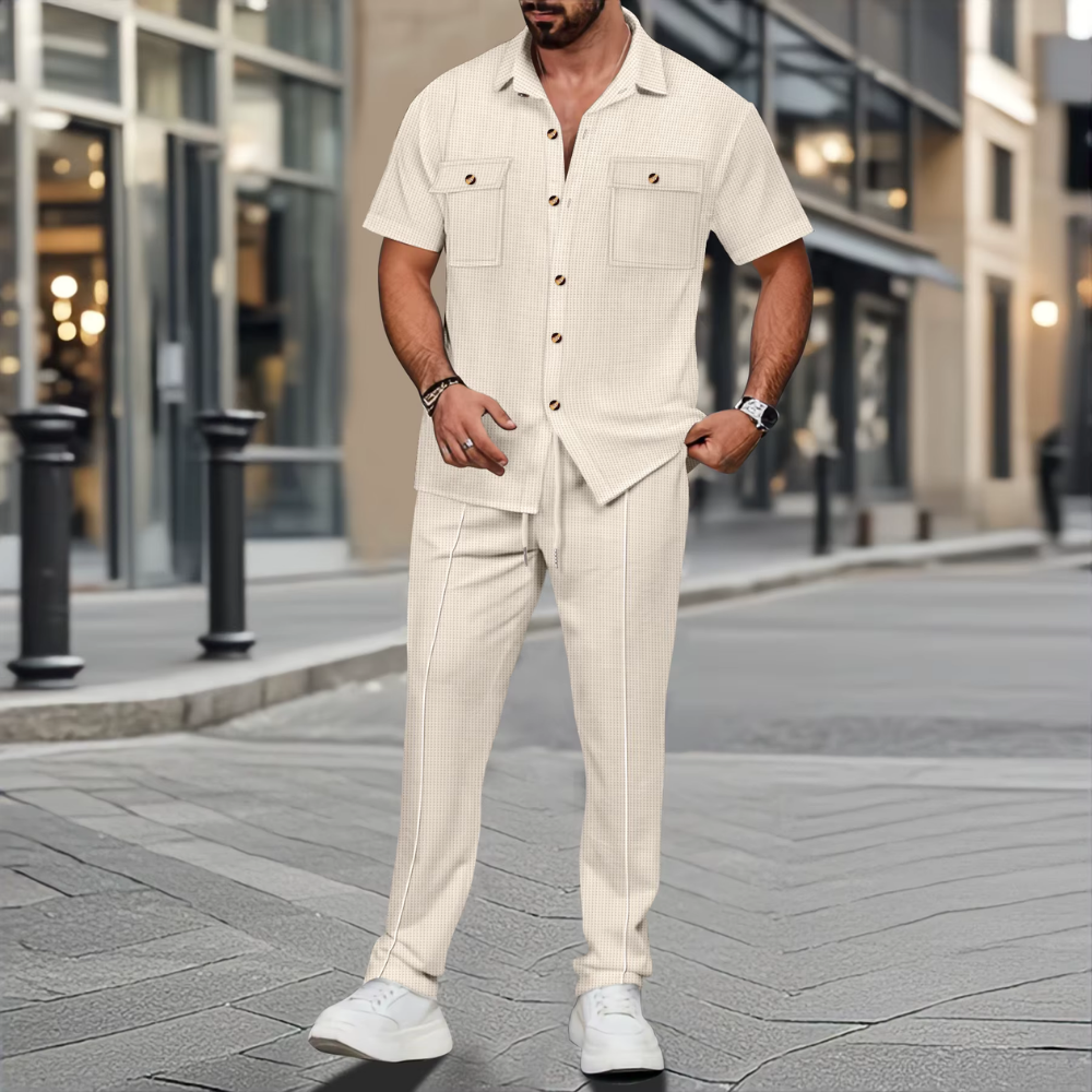 Lieo – Ensemble Homme d'Été – Élégance Décontractée pour les Journées Ensoleillées