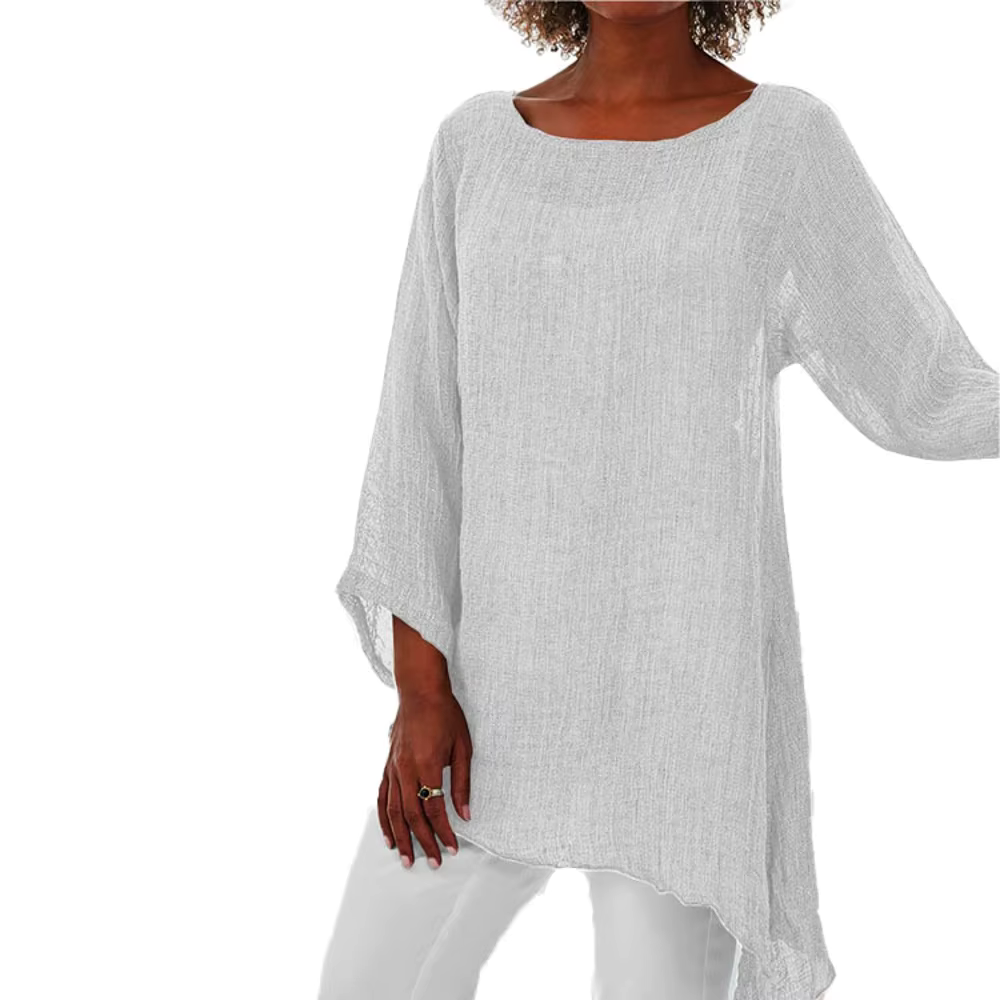 Léa – Tunique Femme Asymétrique – Élégance Décontractée