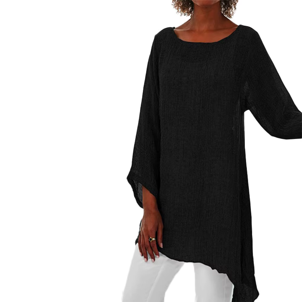 Léa – Tunique Femme Asymétrique – Élégance Décontractée