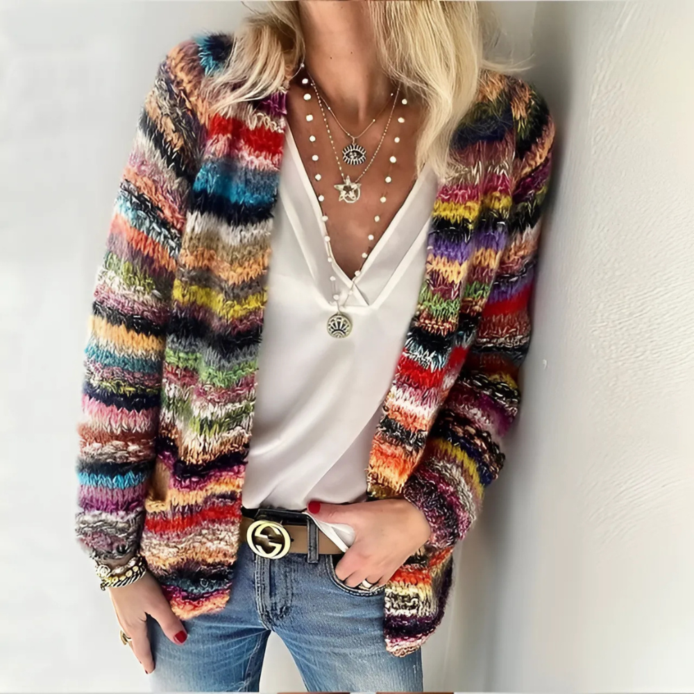 Carmel - Élégante Veste Multicolore pour Femmes