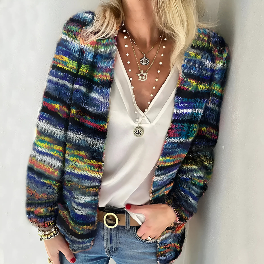 Carmel - Élégante Veste Multicolore pour Femmes