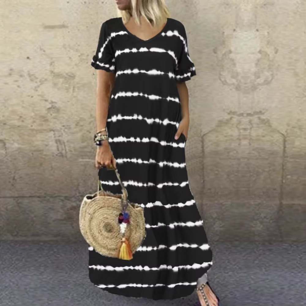 Robe Longue Tie & Dye – Seren | Collection Bohème Chic
