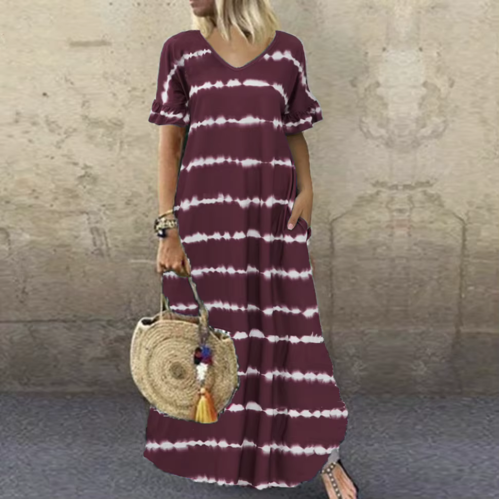 Robe Longue Tie & Dye – Seren | Collection Bohème Chic