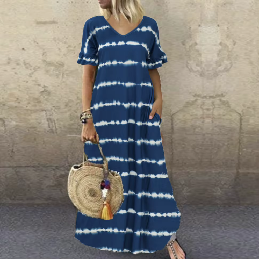 Robe Longue Tie & Dye – Seren | Collection Bohème Chic