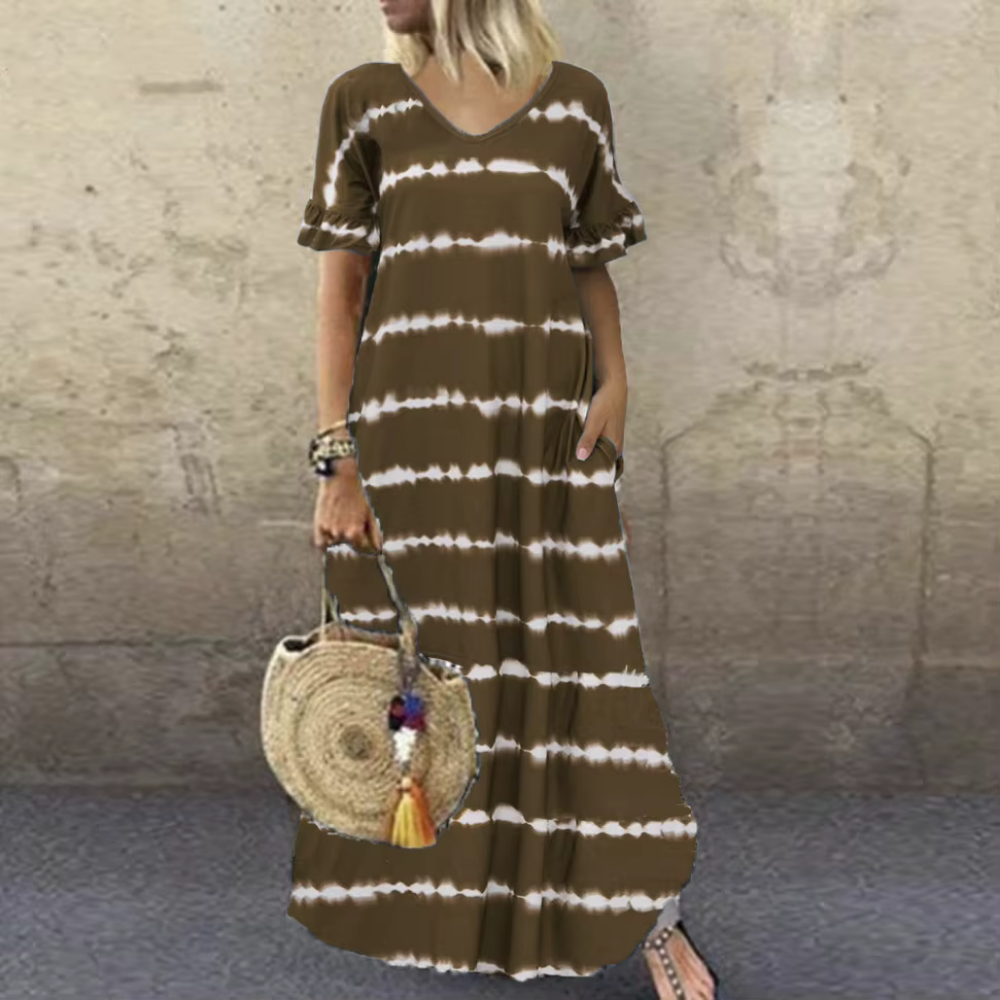 Robe Longue Tie & Dye – Seren | Collection Bohème Chic