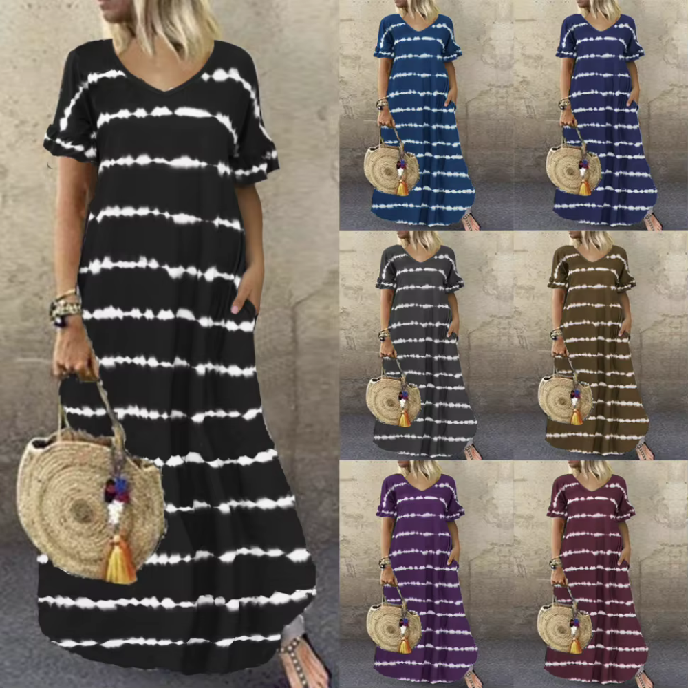 Robe Longue Tie & Dye – Seren | Collection Bohème Chic