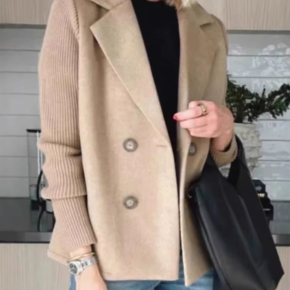 Enania - Veste Chic et Contrasté pour Femmes