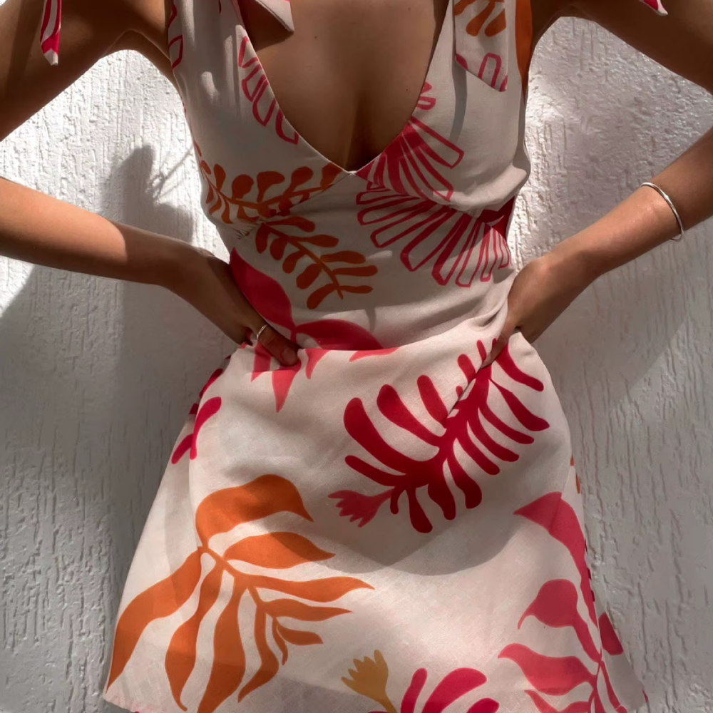Robe Fleurie Tropicale – Maëlly | Collection Escapade Paradisiaque