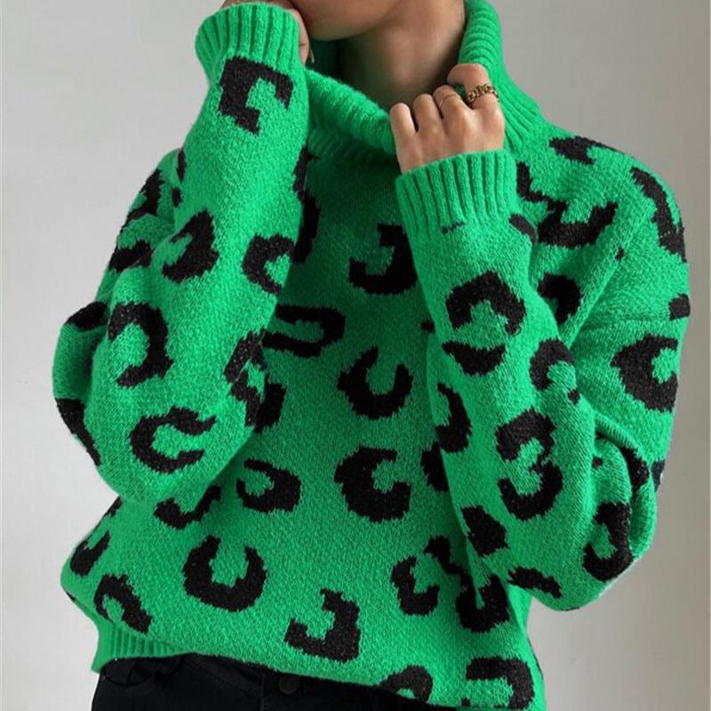 Kataleya - Original pull d'hiver à col roulé pour femmes