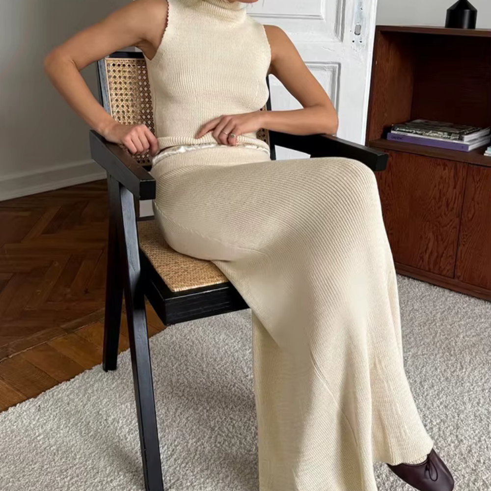 Ensemble Maille Épuré – Finnea | Collection Élégance Minimaliste