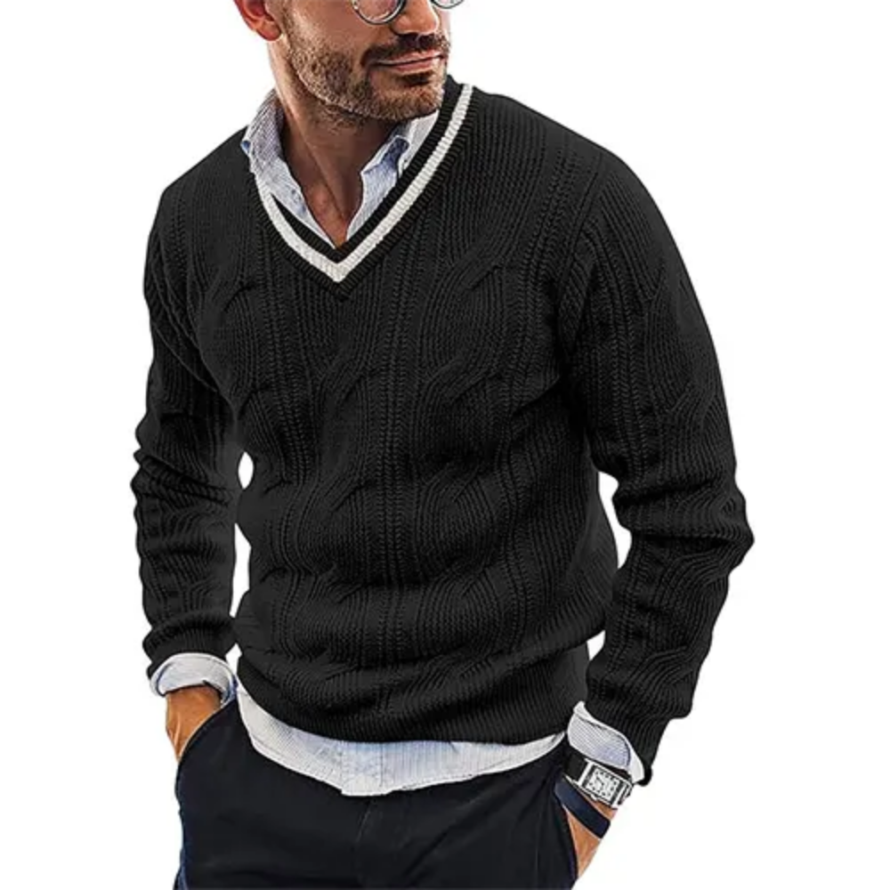 Hormane – Pull Col V Style Intemporel pour Hommes