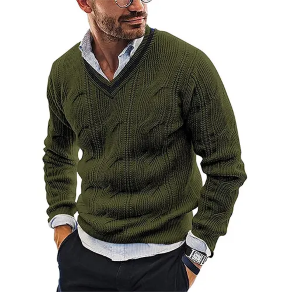 Hormane – Pull Col V Style Intemporel pour Hommes
