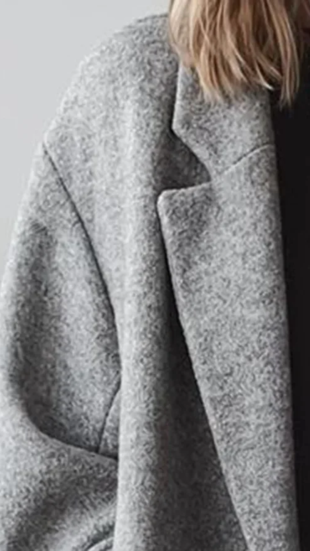 Isaelle - Manteau Oversize Élégant en Laine Mélangée