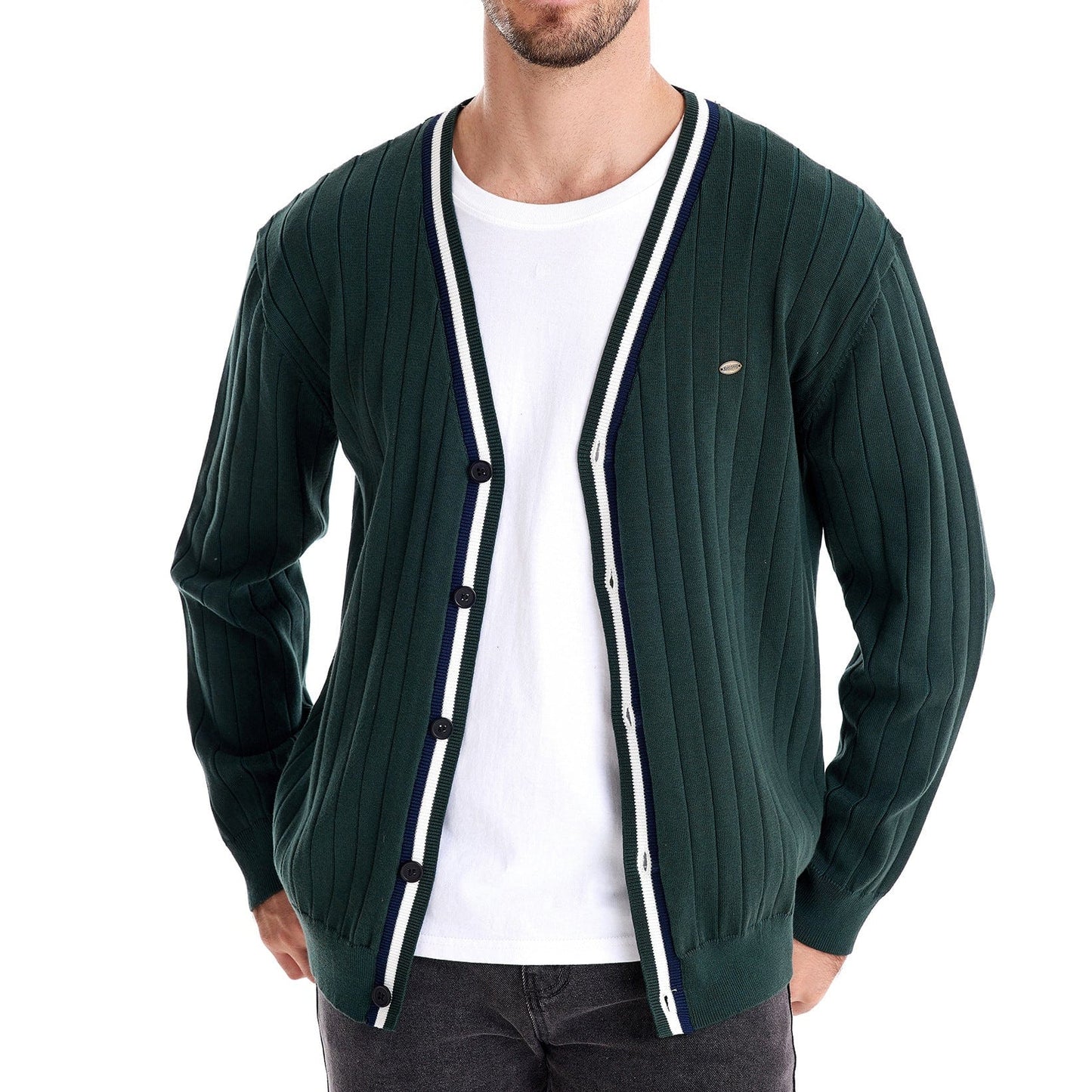ANOY - Veste Élégante en Maille pour Homme