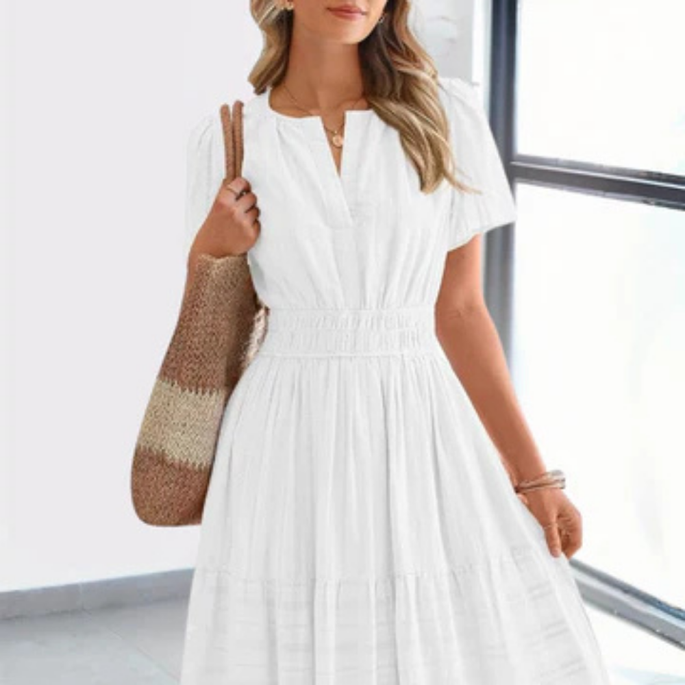 Robe Longue Boutonnée – Maye | Collection Soleil d'Été
