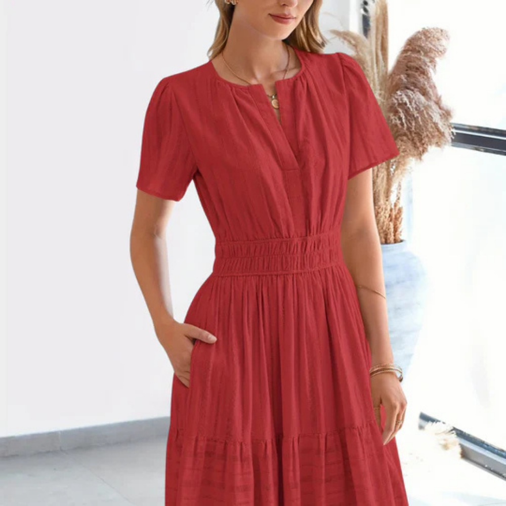 Robe Longue Boutonnée – Maye | Collection Soleil d'Été