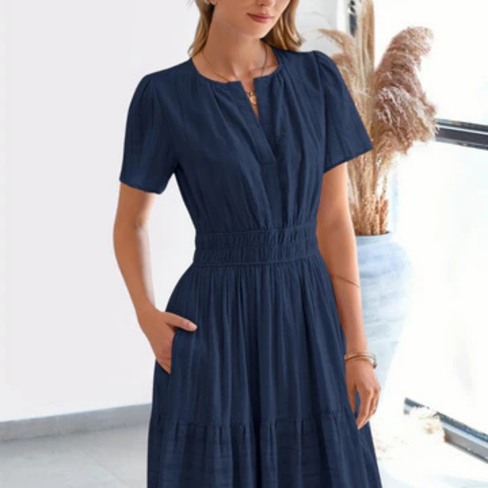 Robe Longue Boutonnée – Maye | Collection Soleil d'Été