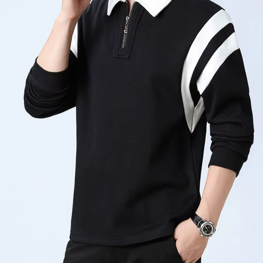 Webster - Polo à manches longues pour homme