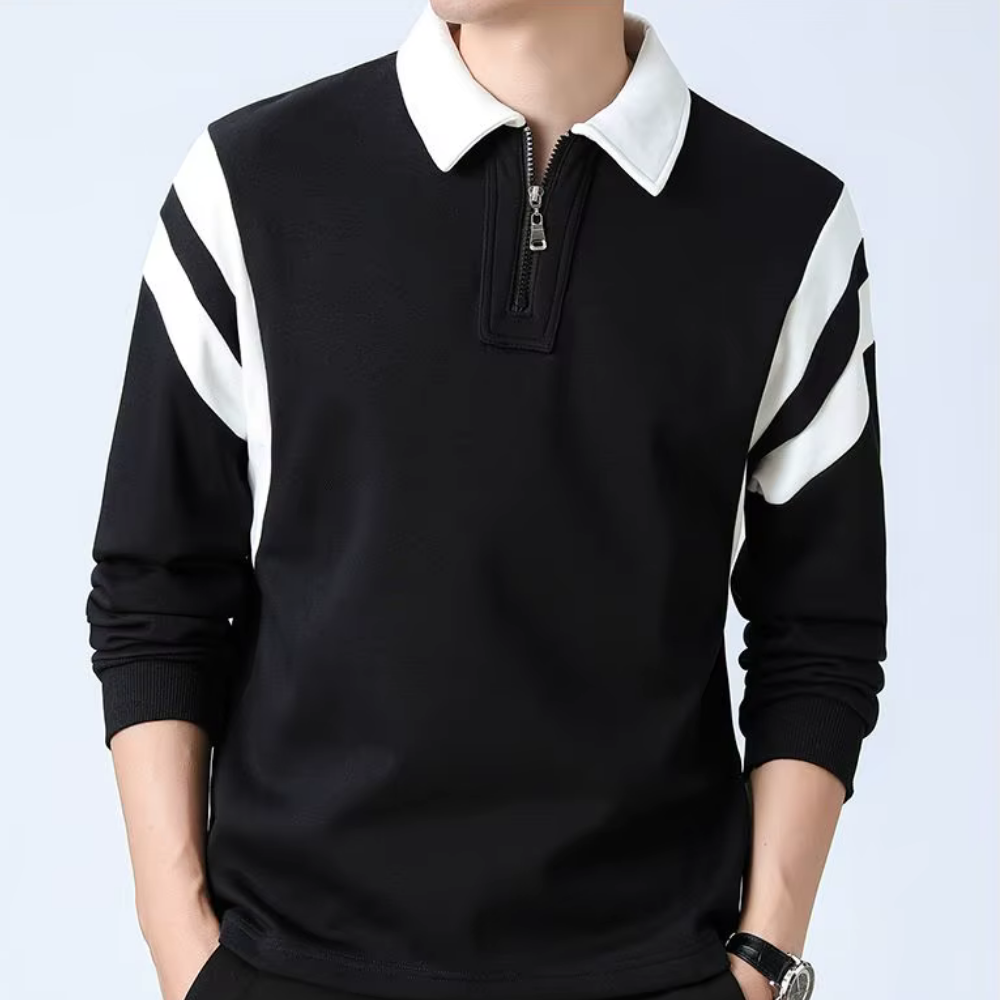 Webster - Polo à manches longues pour homme