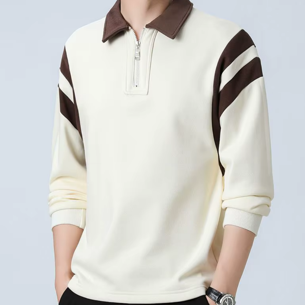 Webster - Polo à manches longues pour homme