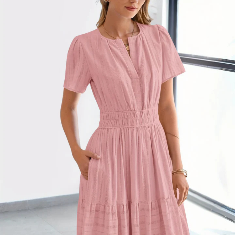 Robe Longue Boutonnée – Maye | Collection Soleil d'Été