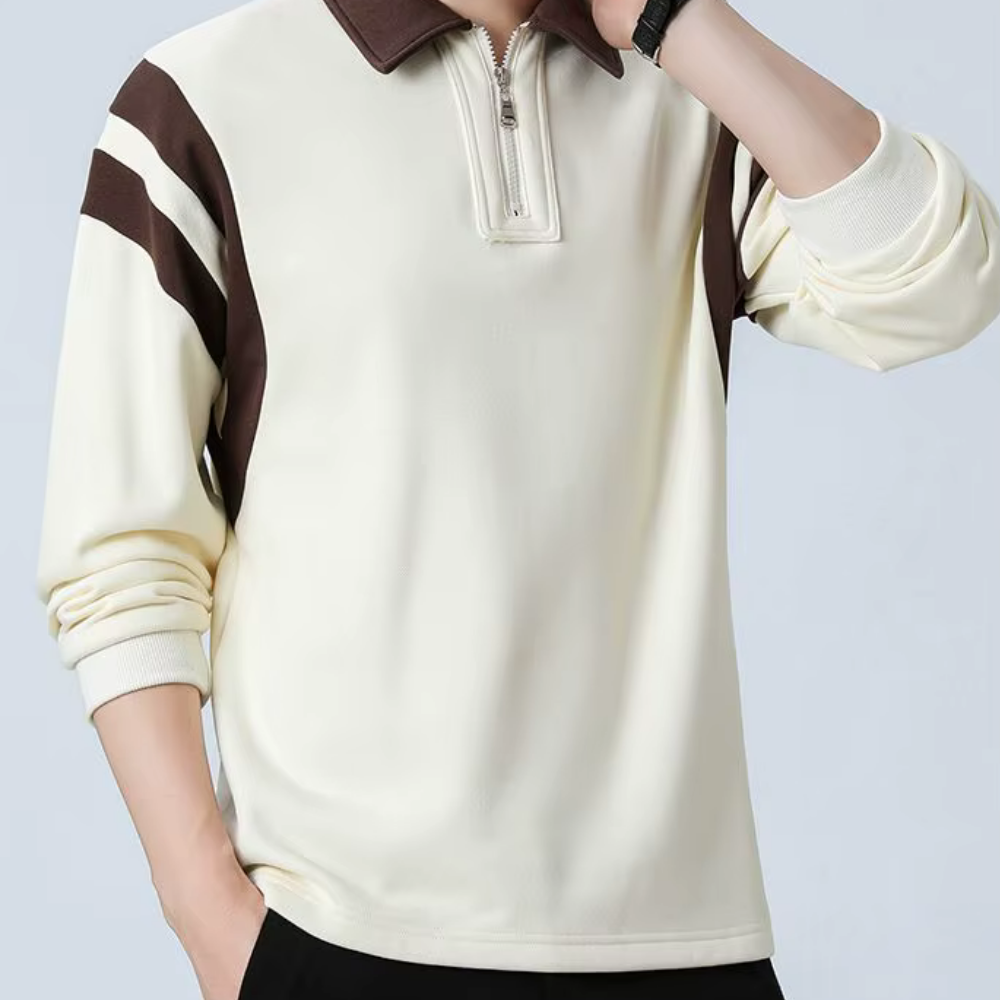 Webster - Polo à manches longues pour homme