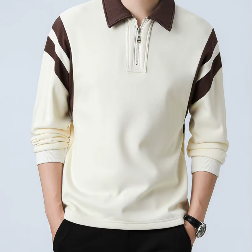 Webster - Polo à manches longues pour homme