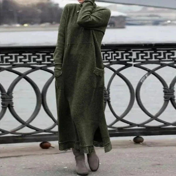 ADELE – Élégante robe longue pour les journées fraîches