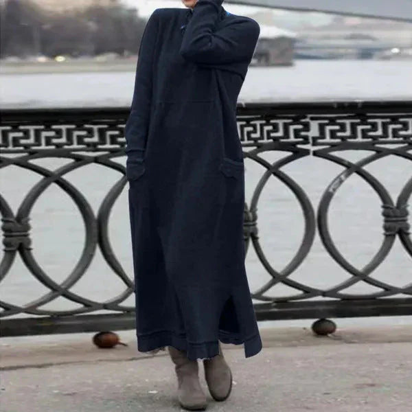 ADELE – Élégante robe longue pour les journées fraîches