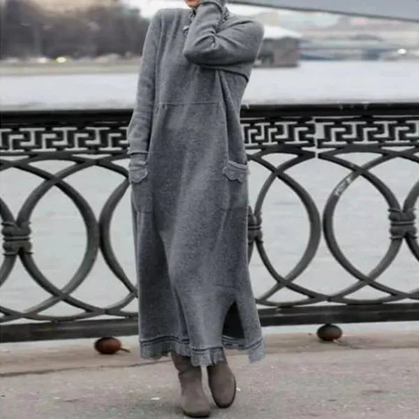 ADELE – Élégante robe longue pour les journées fraîches