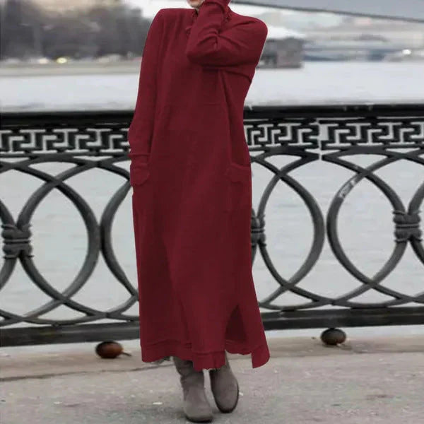 ADELE – Élégante robe longue pour les journées fraîches