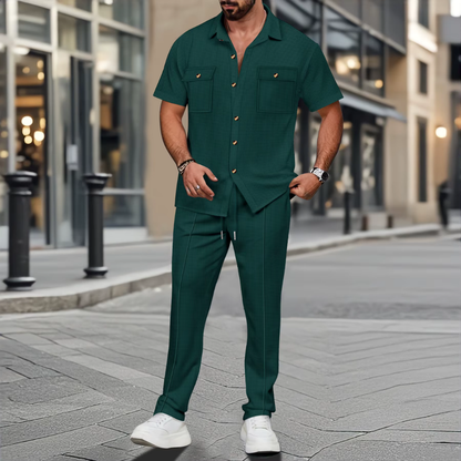 Lieo – Ensemble Homme d'Été – Élégance Décontractée pour les Journées Ensoleillées
