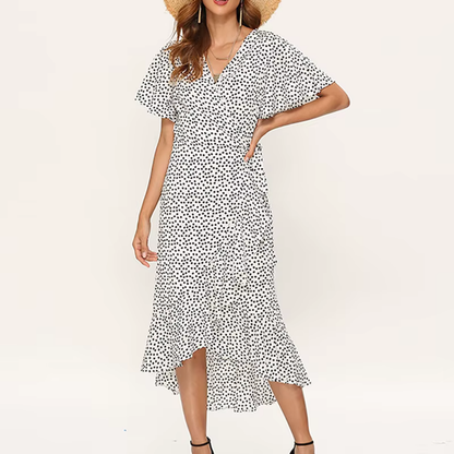 Robe Portefeuille Fleurie – Anola | Collection Fraîcheur Florale