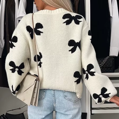Naetris - Élégante Cardigan à Fleur