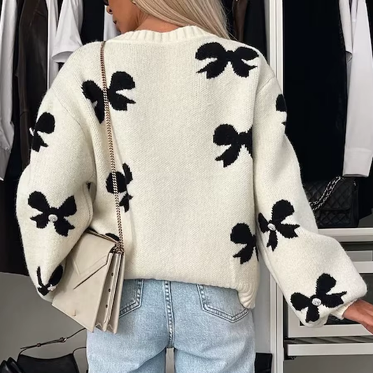 Naetris - Élégante Cardigan à Fleur