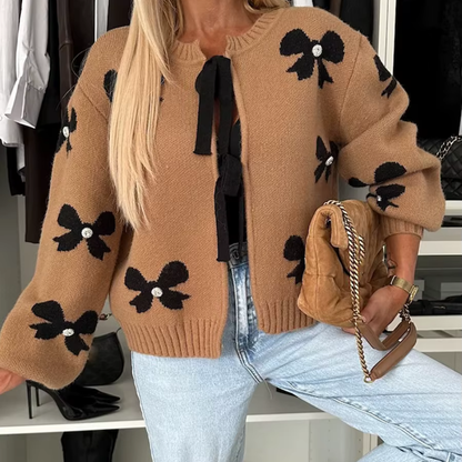 Naetris - Élégante Cardigan à Fleur