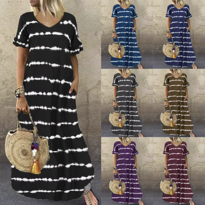 Robe Longue Tie &  Dye – Seren | Collection Bohème Chic