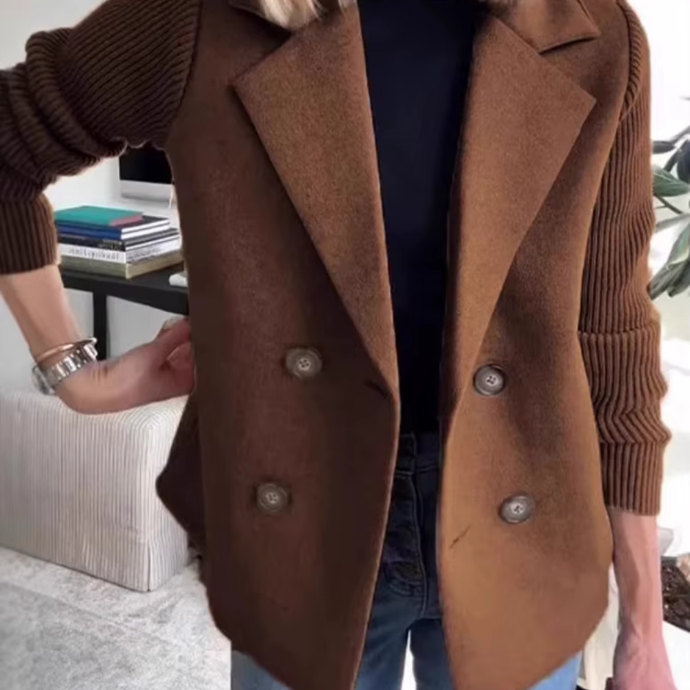 Enania - Veste Chic et Contrasté pour Femmes