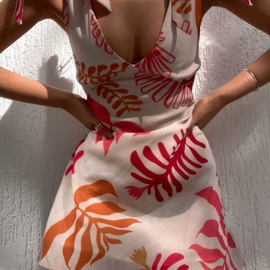 Robe Fleurie Tropicale – Maëlly | Collection Escapade Paradisiaque