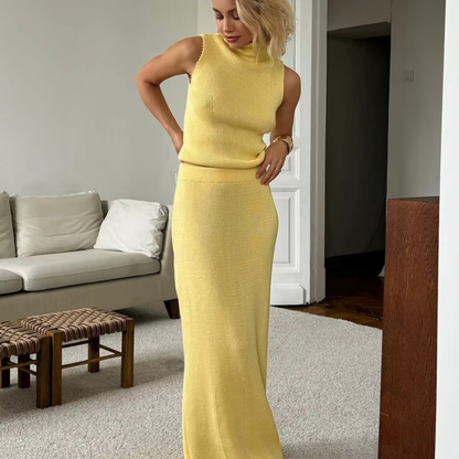 Ensemble Maille Épuré – Finnea | Collection Élégance Minimaliste