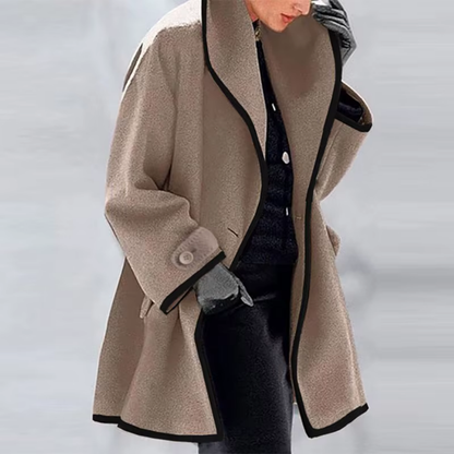 Manteau Oversize Contrasté – Luxina