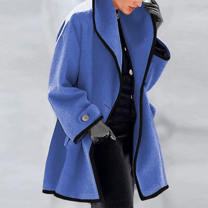 Manteau Oversize Contrasté – Luxina