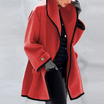 Manteau Oversize Contrasté – Luxina