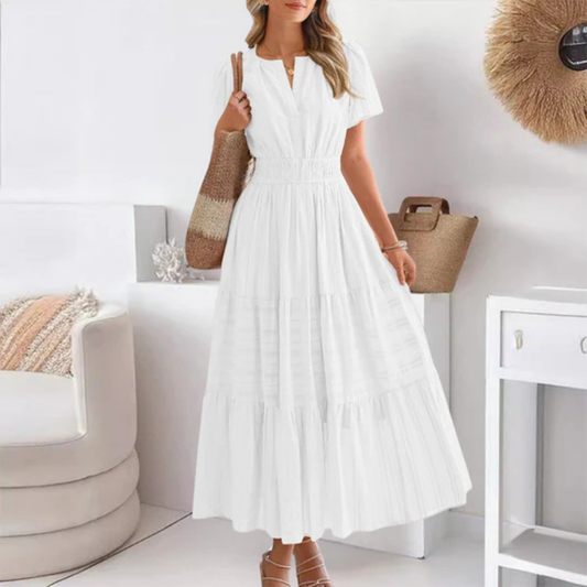 Robe Longue Boutonnée – Maye | Collection Soleil d'Été
