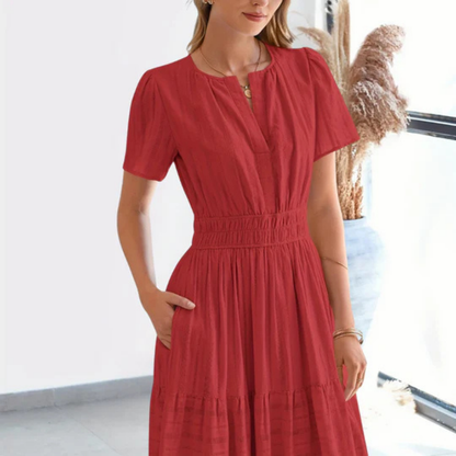 Robe Longue Boutonnée – Maye | Collection Soleil d'Été