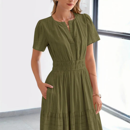 Robe Longue Boutonnée – Maye | Collection Soleil d'Été